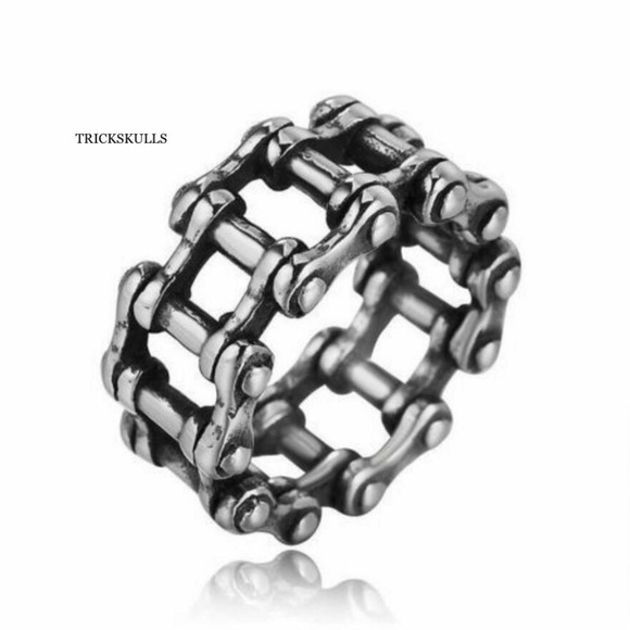 Chain Ring Chainring Band Fixed Solid Links New Retro Vintage 9 10 11 - Picture 5 of 5